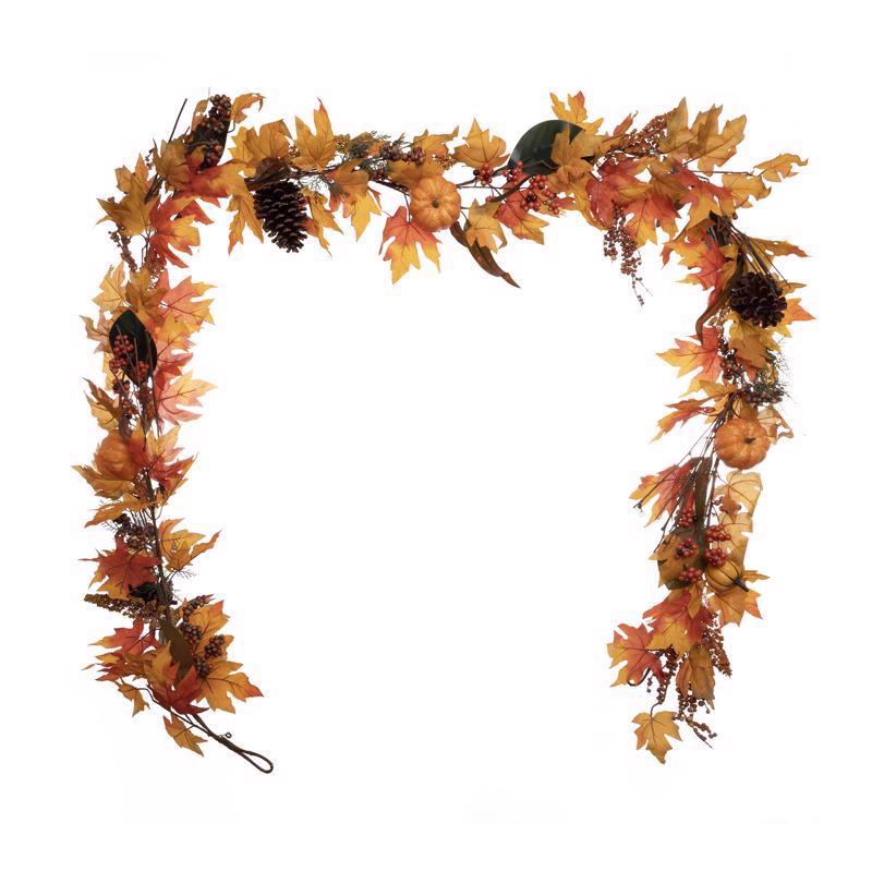 FALL LEAVES GARLAND  9'