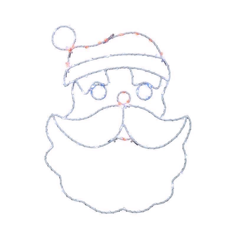 SANTA HEAD SILHOUETT 15"