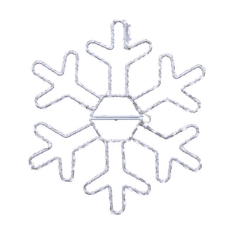 LED SNOWFLAKE WHT 12"