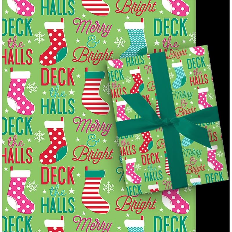 GIFT WRAP BRGHT ASST 30"