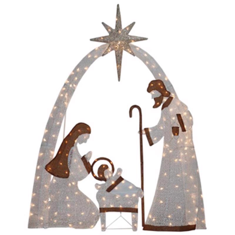 LED NATIVITY YRD 72"