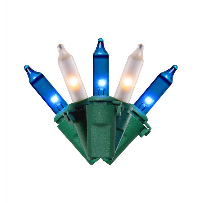 LGHT BLU/WHT LED 100CT