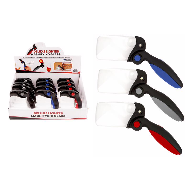 LIGHT MAGNIFY GLASS ASST
