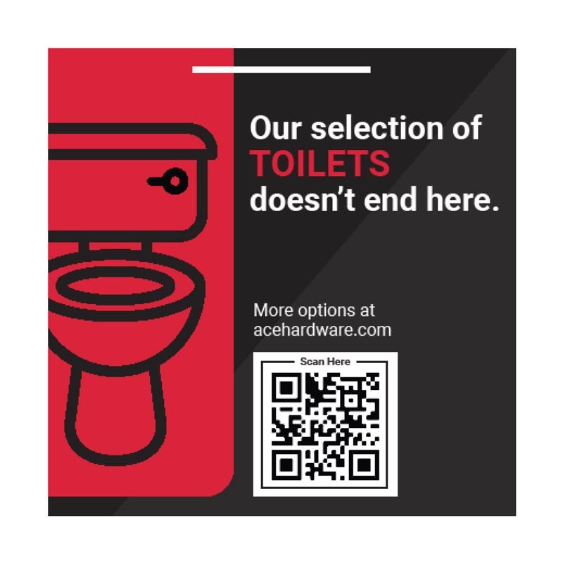 TOILET 8FT POG SIGN KIT