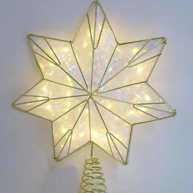 TREE TOPPER STAR PVC 12"
