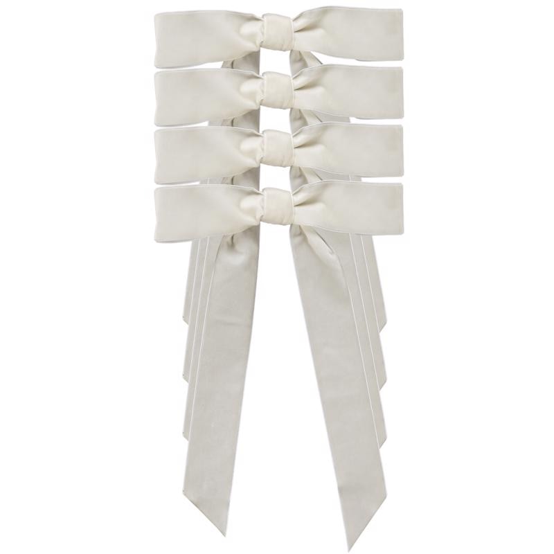 XMAS BOW VLVT LN IVR 1PK