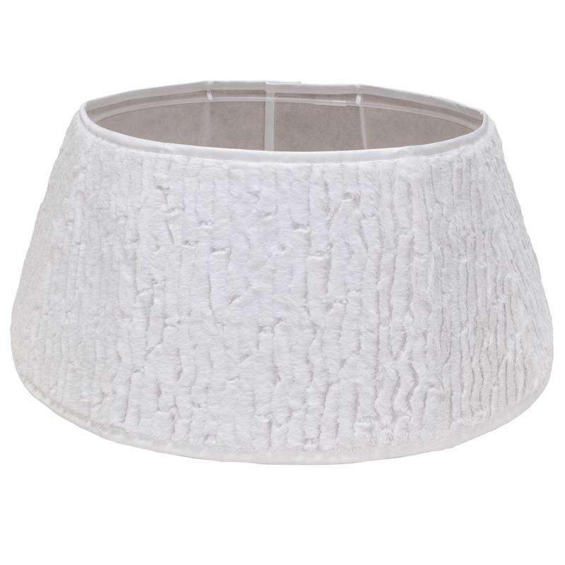 TR CLLR FAUX FUR WHT 11"