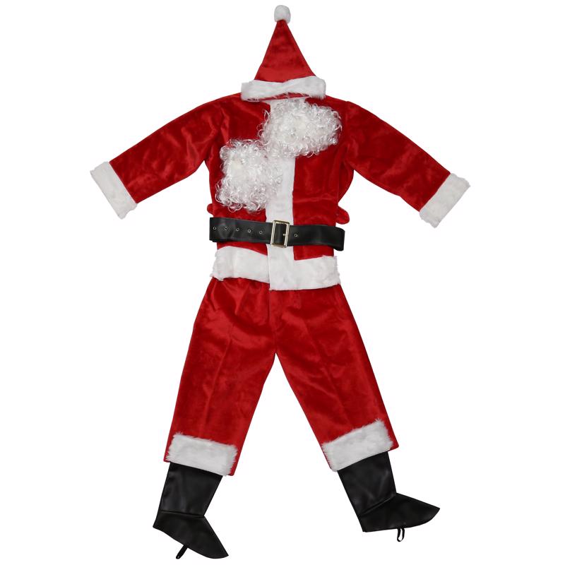 SANTA SUIT 7 PC RED/WHT