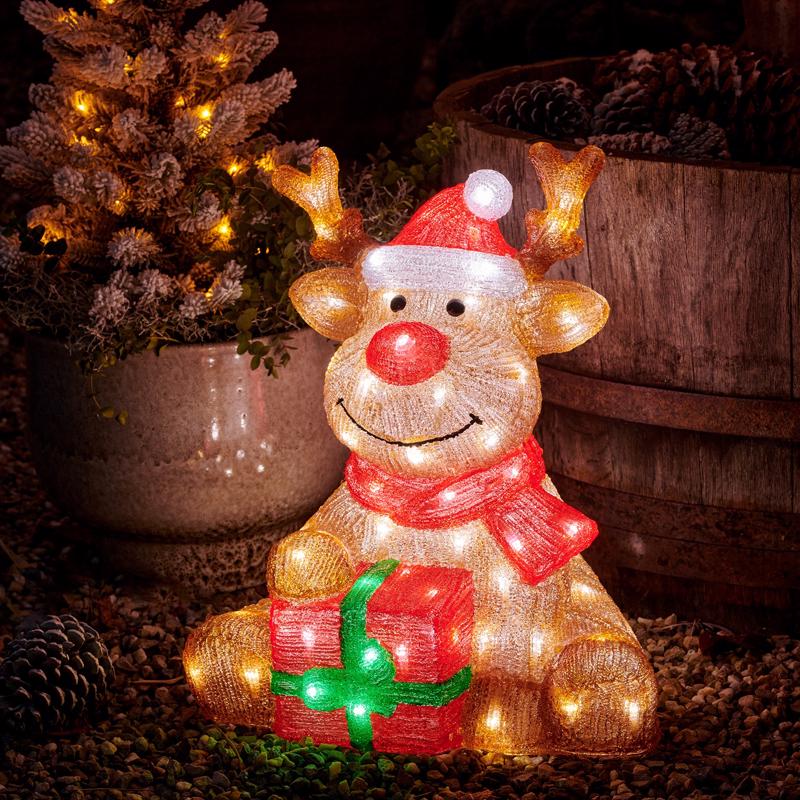 YRD DCR REINDEER LED 18"