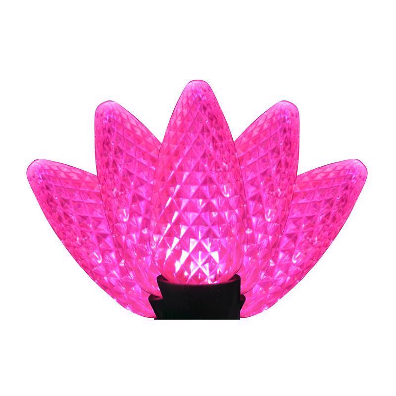 LGHT BLBS C9 PNK 25CT