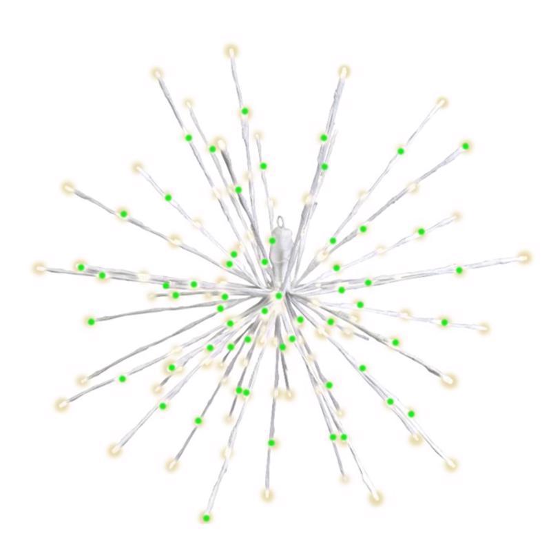 HNG DCR STAR GRN/WHT 16"