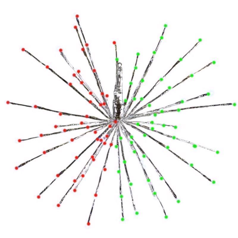 PTHW DCR RDNT GRN/RD 16"