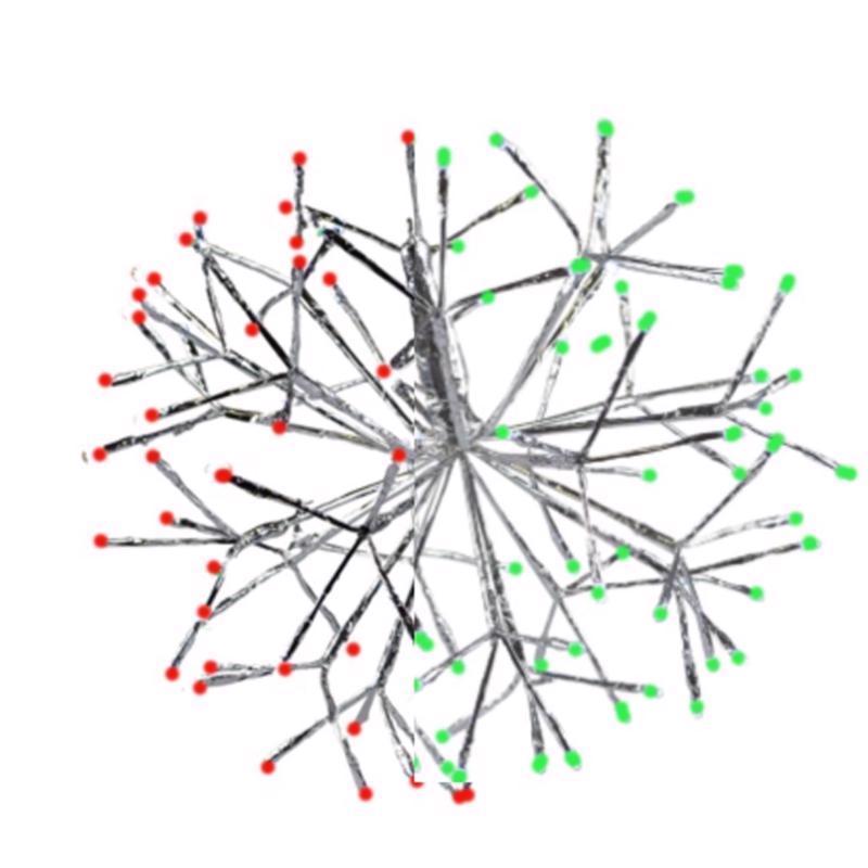 HNG DCR SHMRN GRN/RD 16"