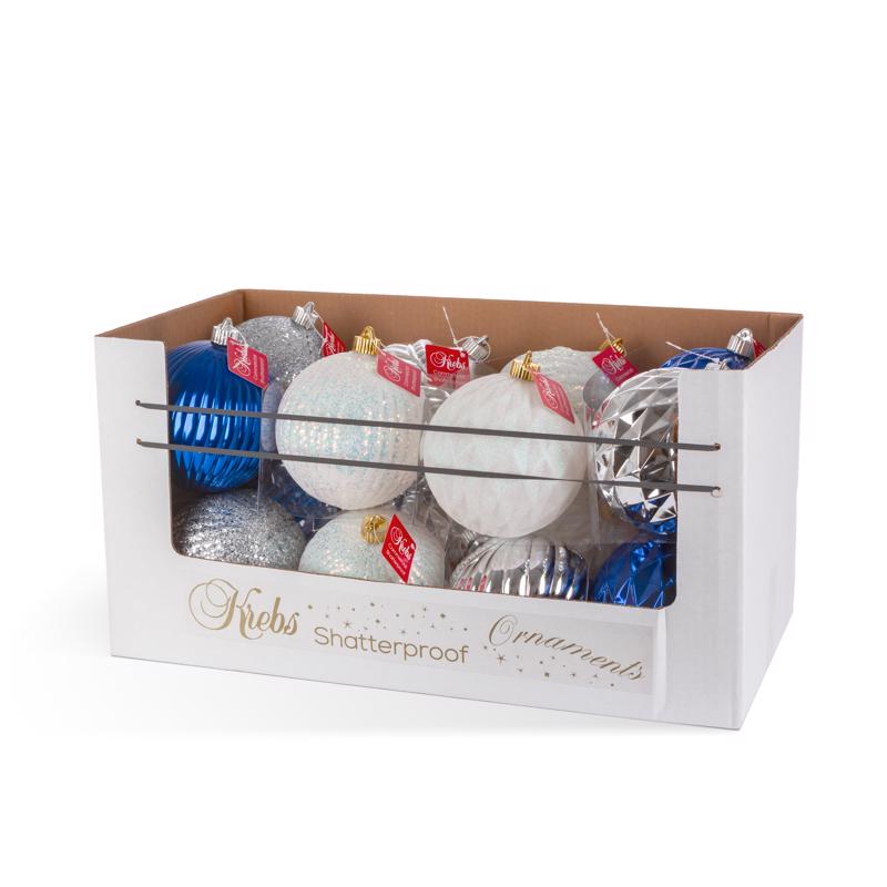 ORNMNTS HLDY BLU/SLV/WHT