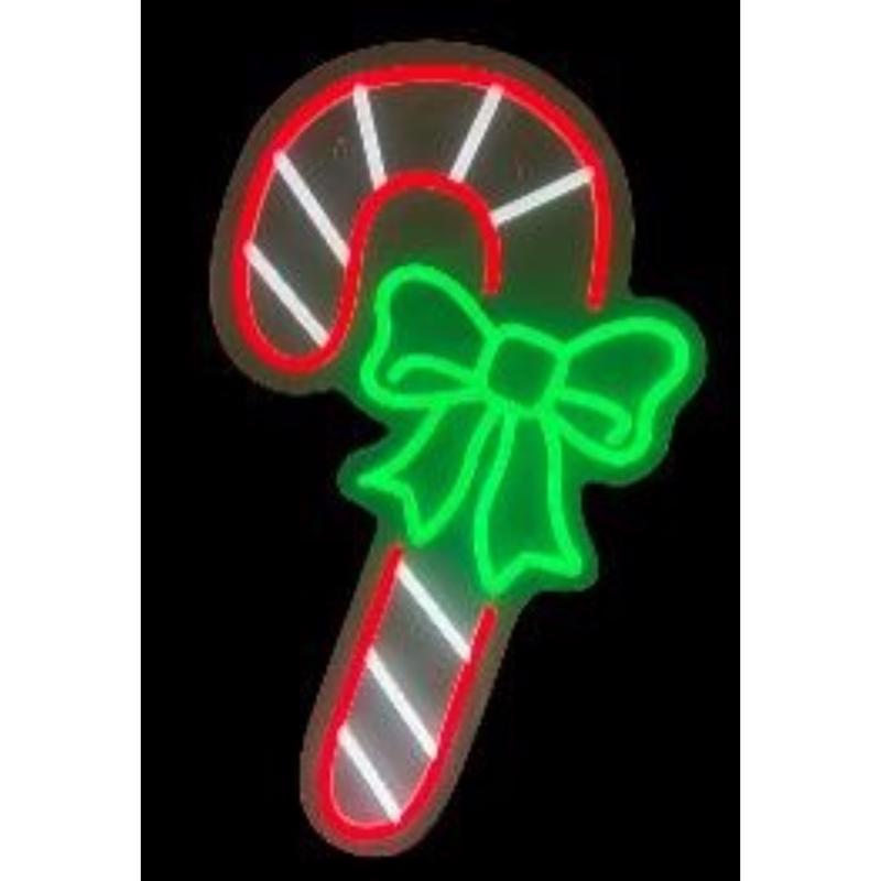 HNG DCR CANDY CANE NEON