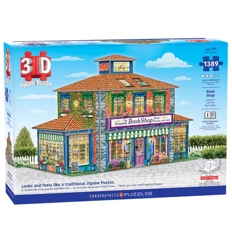 3D JGSW PUZZLE BOOK SHOP
