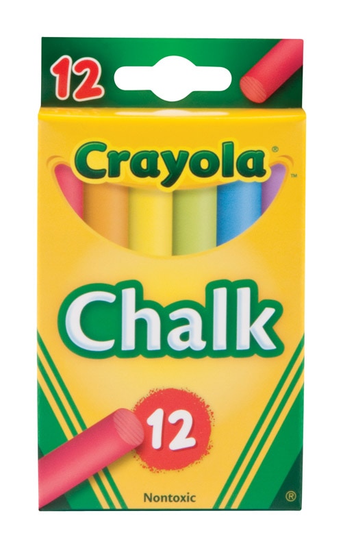 CHALK COLORED 12 STICKS