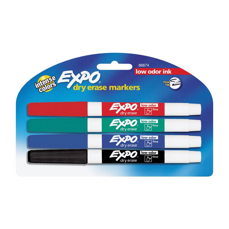 EXPO DRY ERASEMARKER 4CT