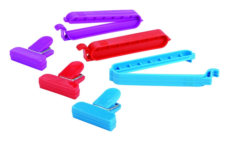 BAG CLIPS ASSORTED 6PK