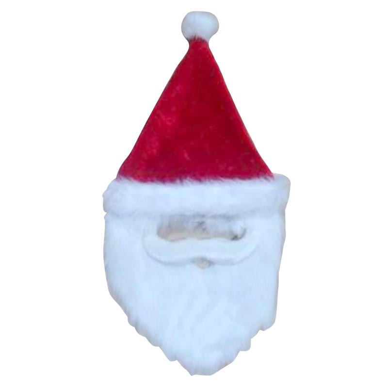 SANTA HAT W/BEARD